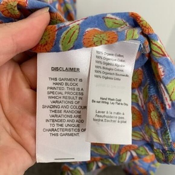 Emerson Fry India Collection Heirloom Maxi Dress Wednesday Flower Blues Womens - Picture 15 of 16